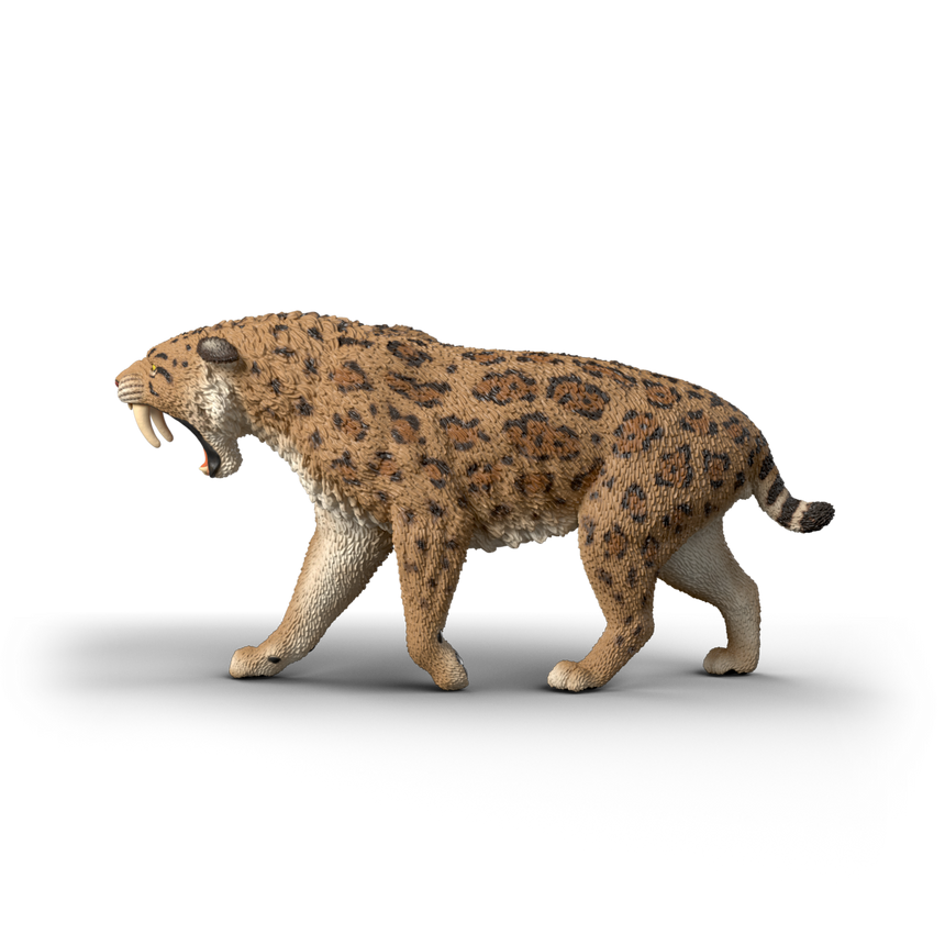 Schleich Smilodon toy figure side view