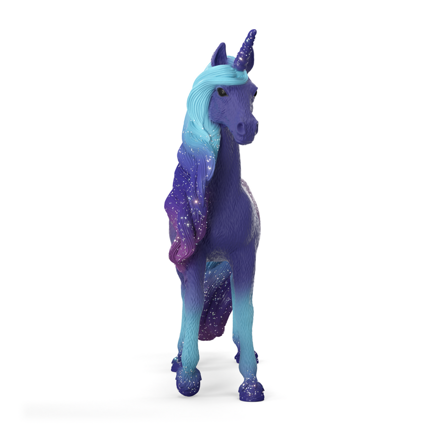Schleich Galaxy Rainbow Unicorn Stallion toy figure alternate view