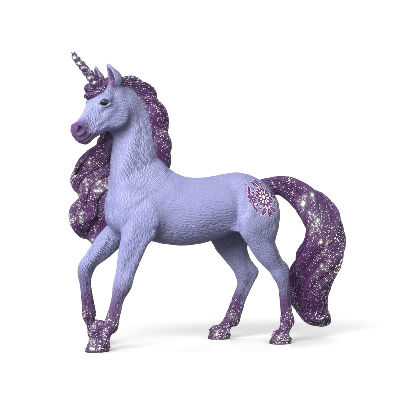 Schleich Unicorn Stallion Orchid toy figure additional view