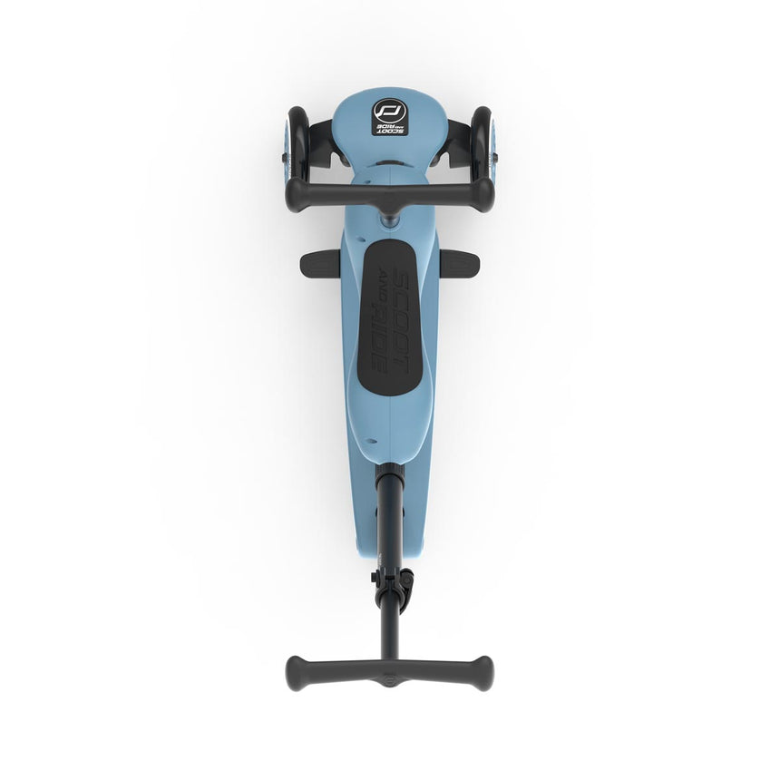 Scoot & Ride Highwaykick 1 Push & Go 2-in-1 kids scooter in Steel – view 7