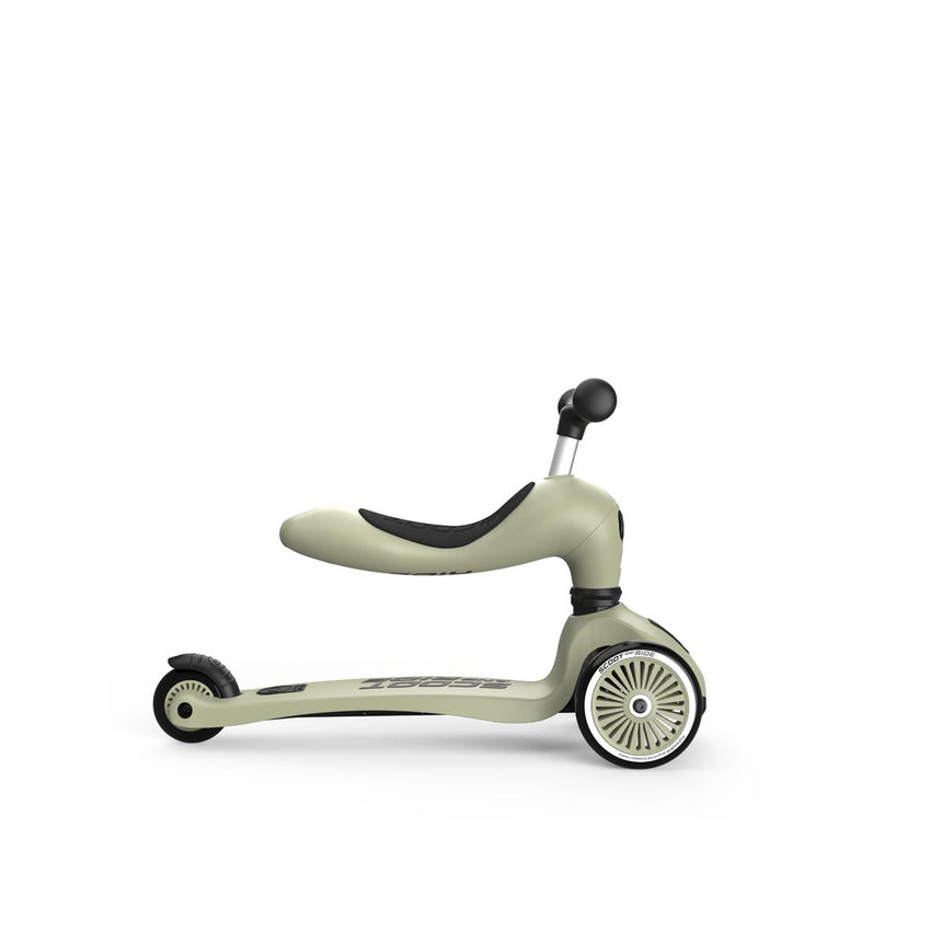 Scoot & Ride Highwaykick 1 kids scooter in Olive – view 2