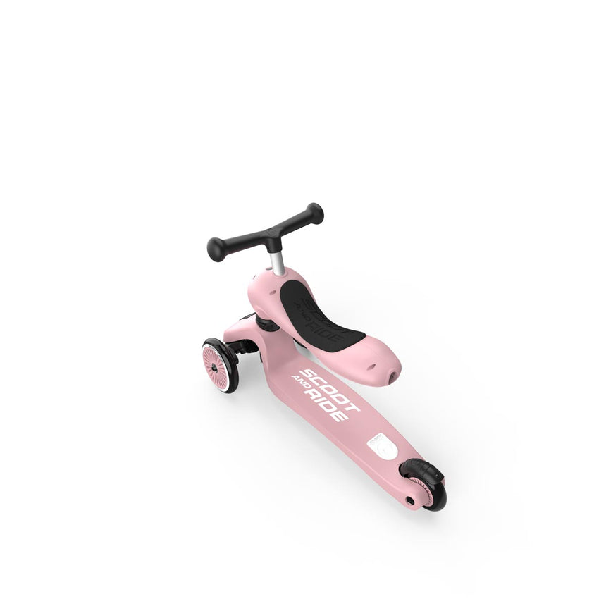 Scoot & Ride Highwaykick 1 kids scooter in Rose – view 9