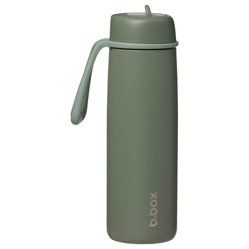 B.Box 690mL Insulated Flip Top Drink Bottle - Olive
