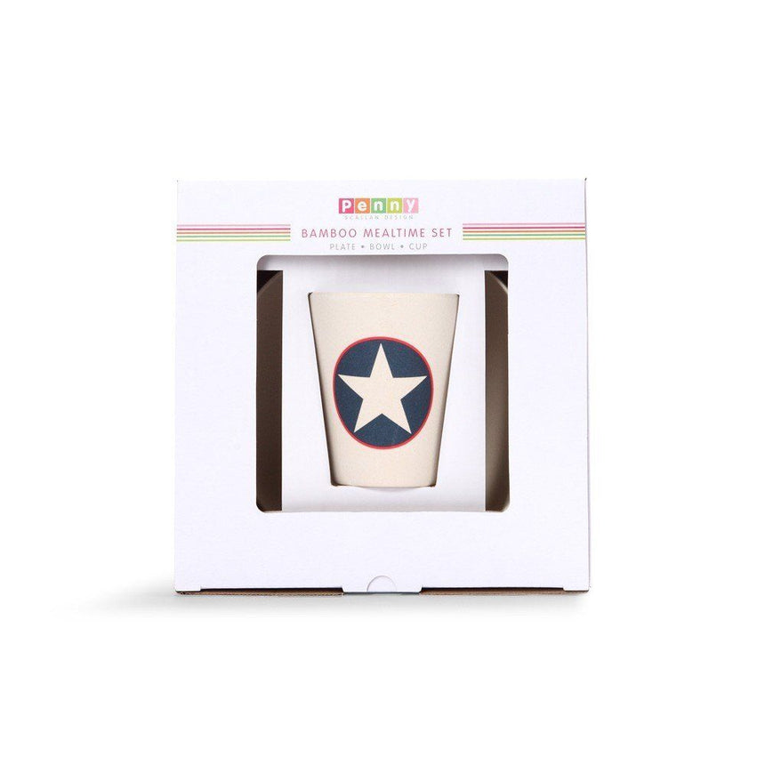Penny Scallan Kids Bamboo Mealtime Set - Navy Star