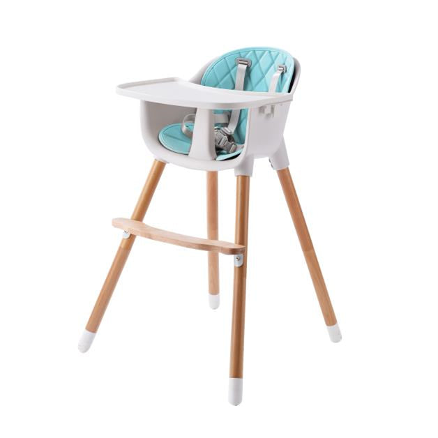 JOY BABY Amelia 2-in-1 Timber Highchair - Blue