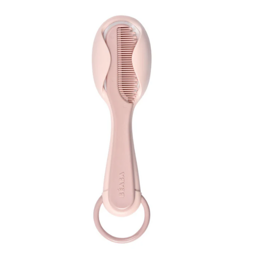Beaba Baby Brush & Comb - Old Pink