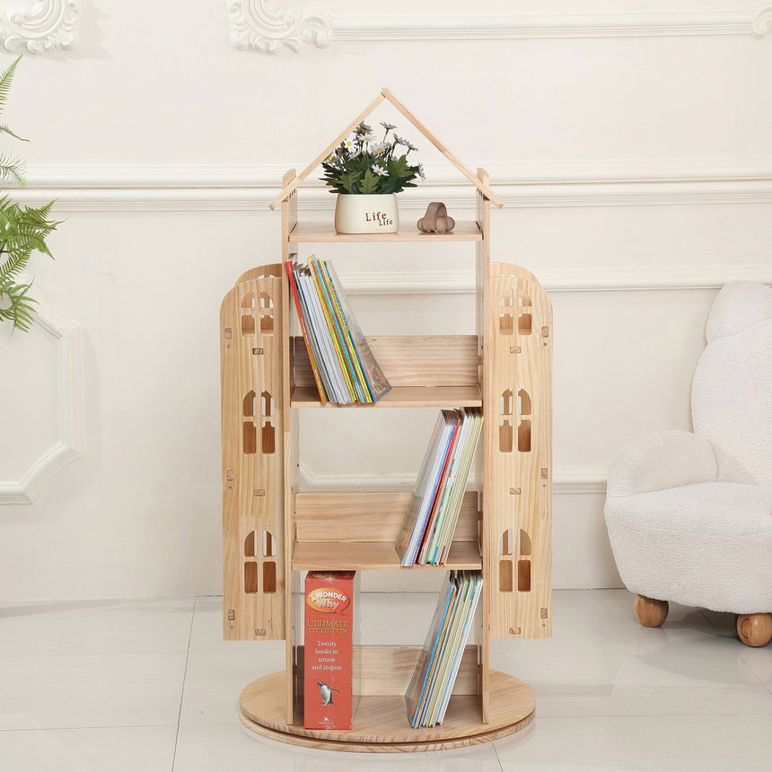 All 4 Kids Rowan Solid Timber Revolving Bookcase