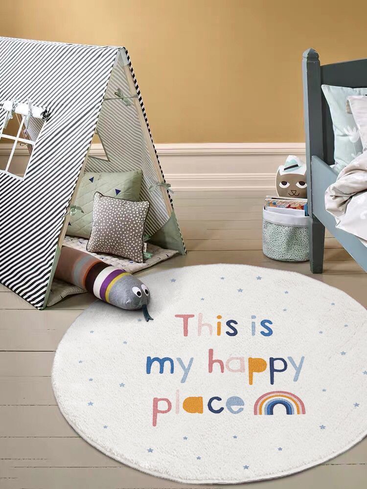 This Is My Happy Place Round Kids Rug 160cm - view 3