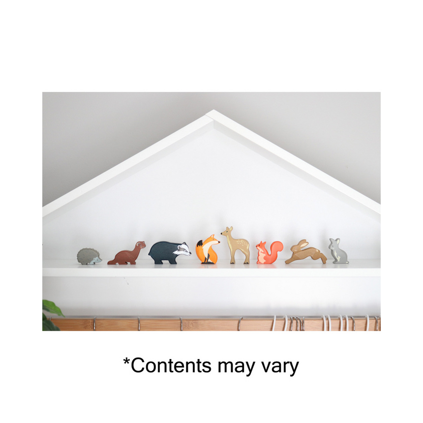 Tender Leaf Toys Wooden Selection of 8 Woodland Animals