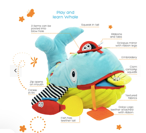 Dolce Toys - Wallie Whale