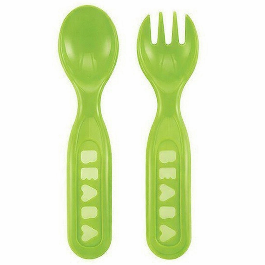 Beaba Soft Cutlery Set - Green