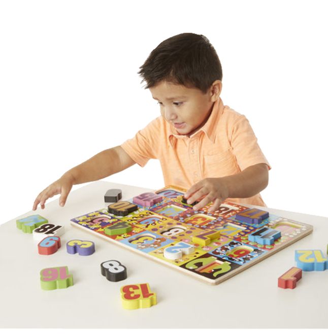 Melissa & Doug Jumbo Numbers Chunky Puzzle 20 Pieces