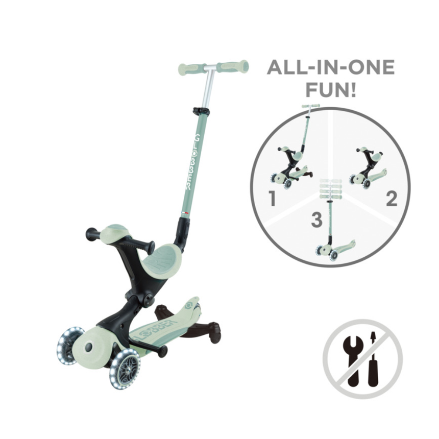 Globber Go Up Deluxe Ecologic 360 Scooter - Pistachio