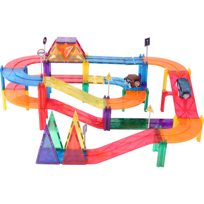 MNTL Classic Magnetic Car Track Set 108 Pcs