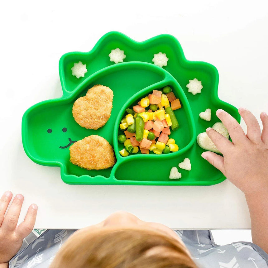 Bumkins Silicone Grip Dish - Dinosaur