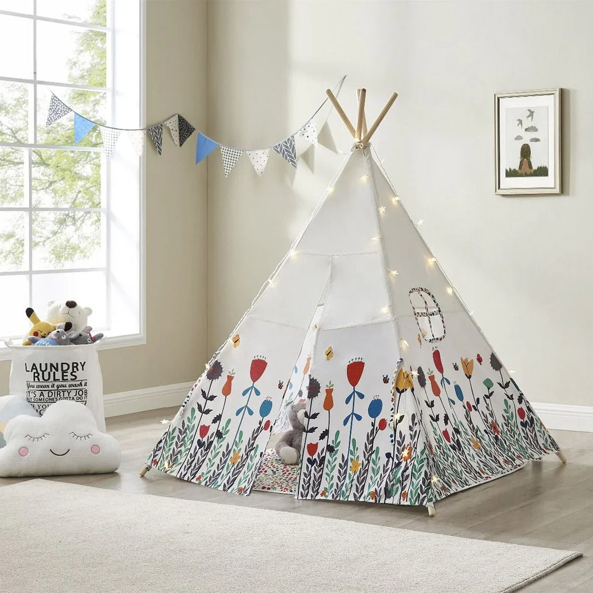 ALL 4 KIDS Camila Kids Flora Square Teepee Tent