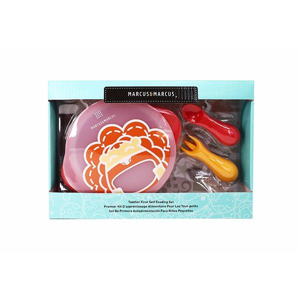 Marcus & Marcus Toddler First Self Feeding Set - Marcus Red