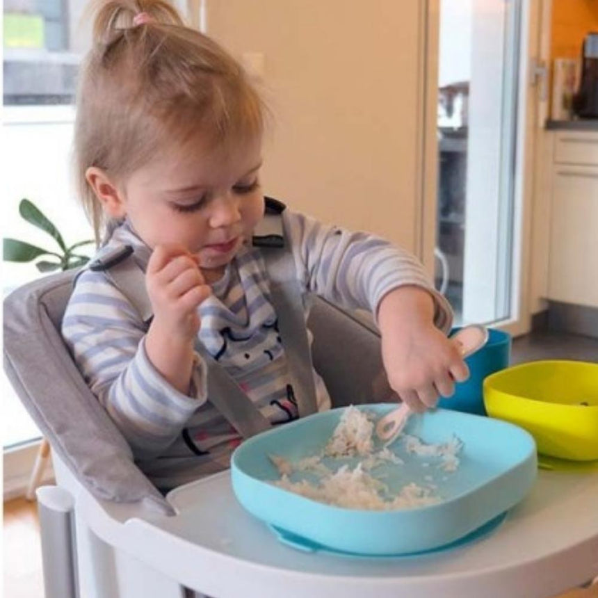 Beaba Silicone Suction Meal Set- Blue