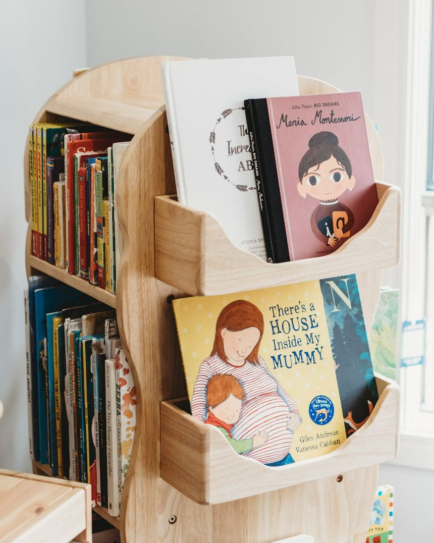 Bunny Tickles Revolving Solid Wood Bookcase