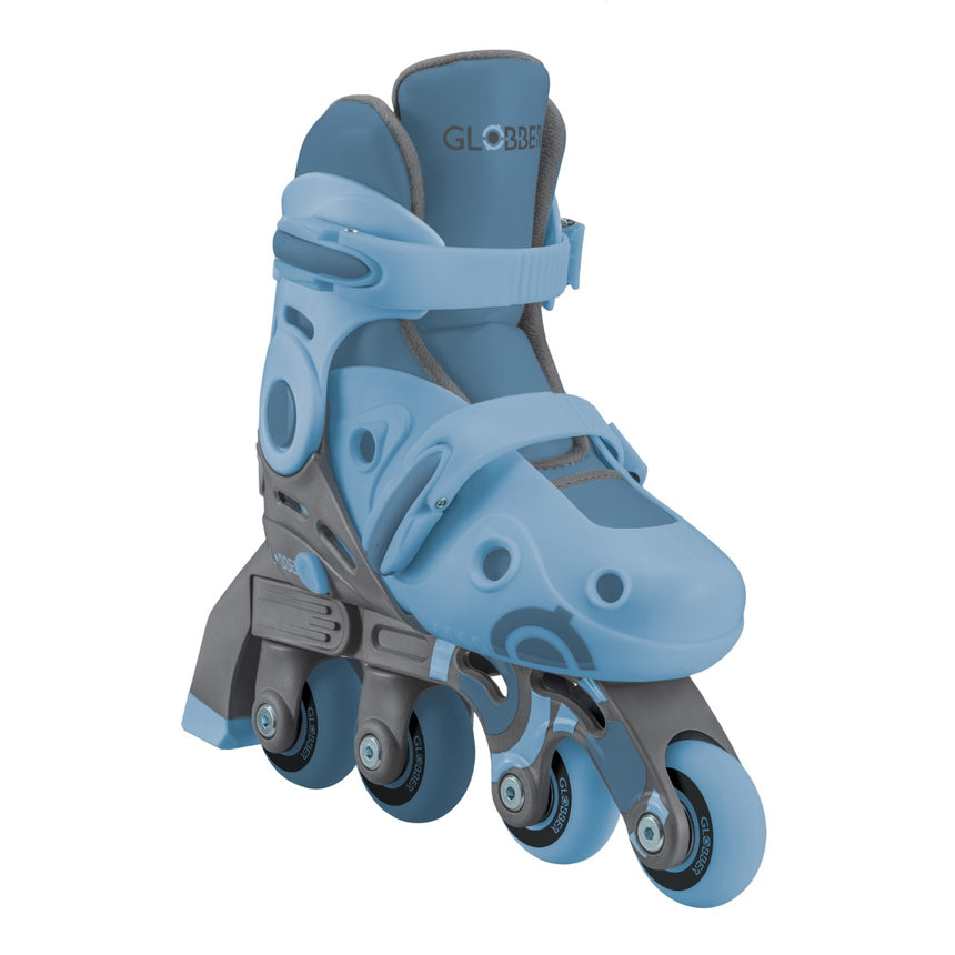 Globber 2 in 1 Learning Inline Roller Skates for Toddlers: Size 29-32 - Ash Blue