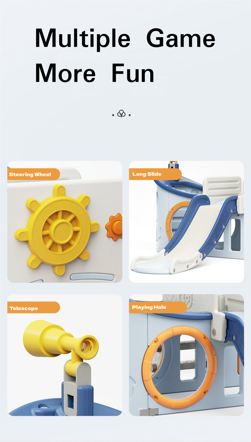 ALL 4 KIDS Hunter Pirate Ship Baby Slider Play Center