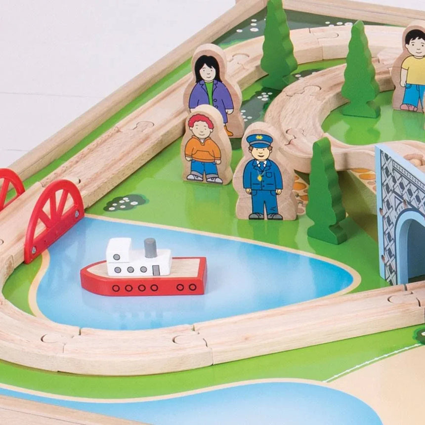 Bigjigs Rail City Train Set and Table