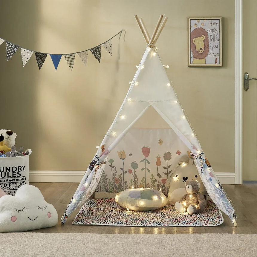 ALL 4 KIDS Camila Kids Flora Square Teepee Tent