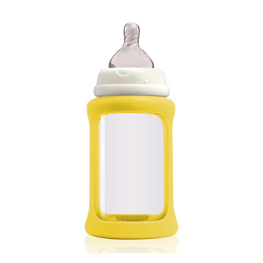 Cherub Baby Wideneck 240ml 1pk - Yellow