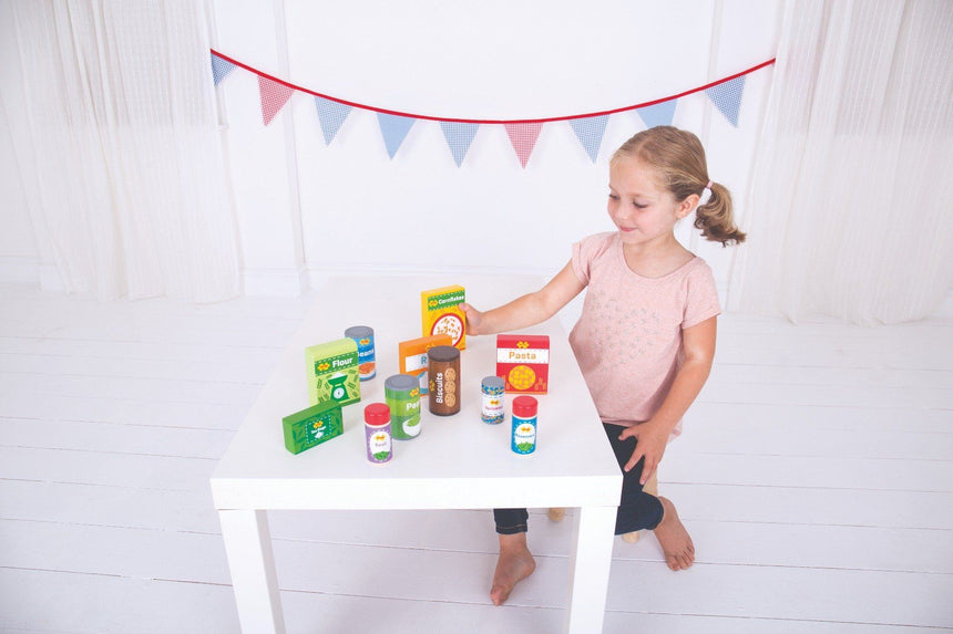 Bigjigs Toys Pretend Cupboard Groceries