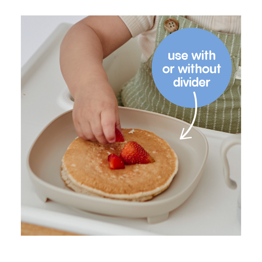 B.Box Silicone Plate + Lid - latte