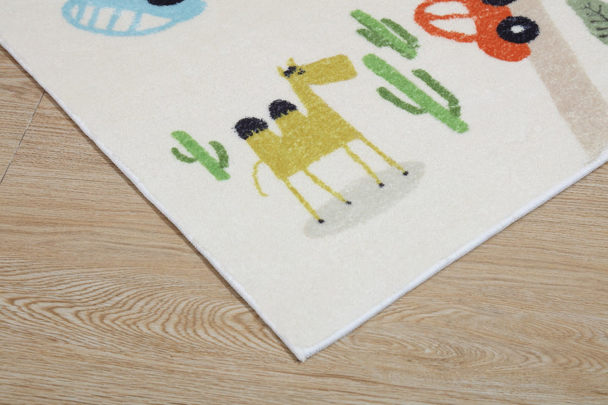 All 4 Kids Zoo Map Rug - Small 120 X 160 cm
