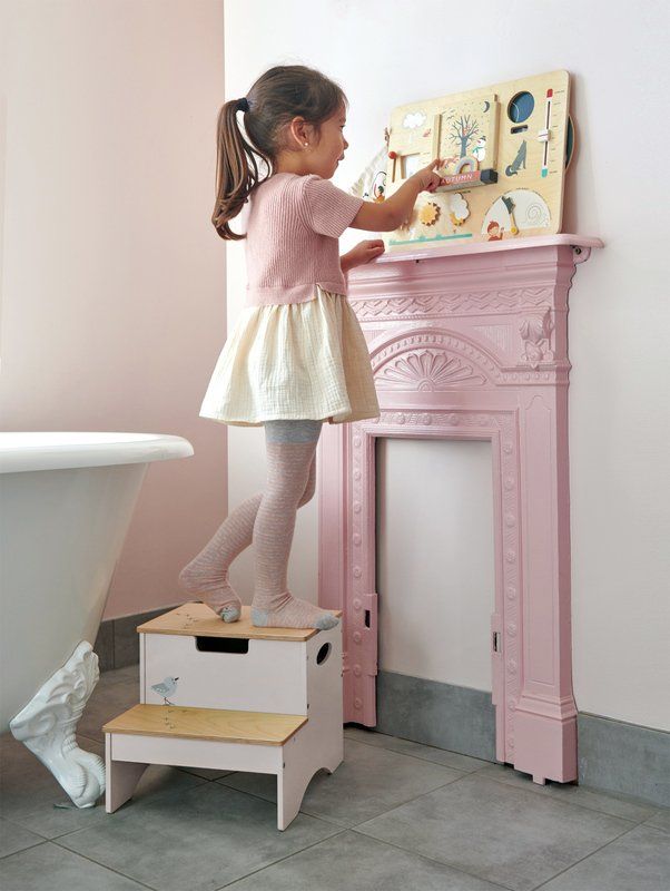 Tender Leaf Toys Kids Wooden Forest Step Stool