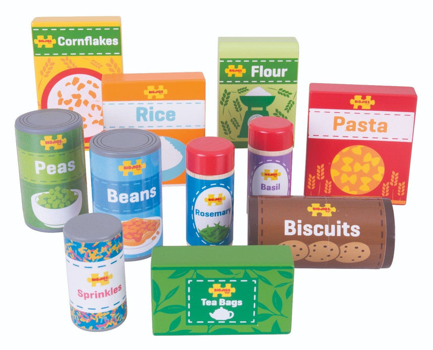 Bigjigs Toys Pretend Cupboard Groceries