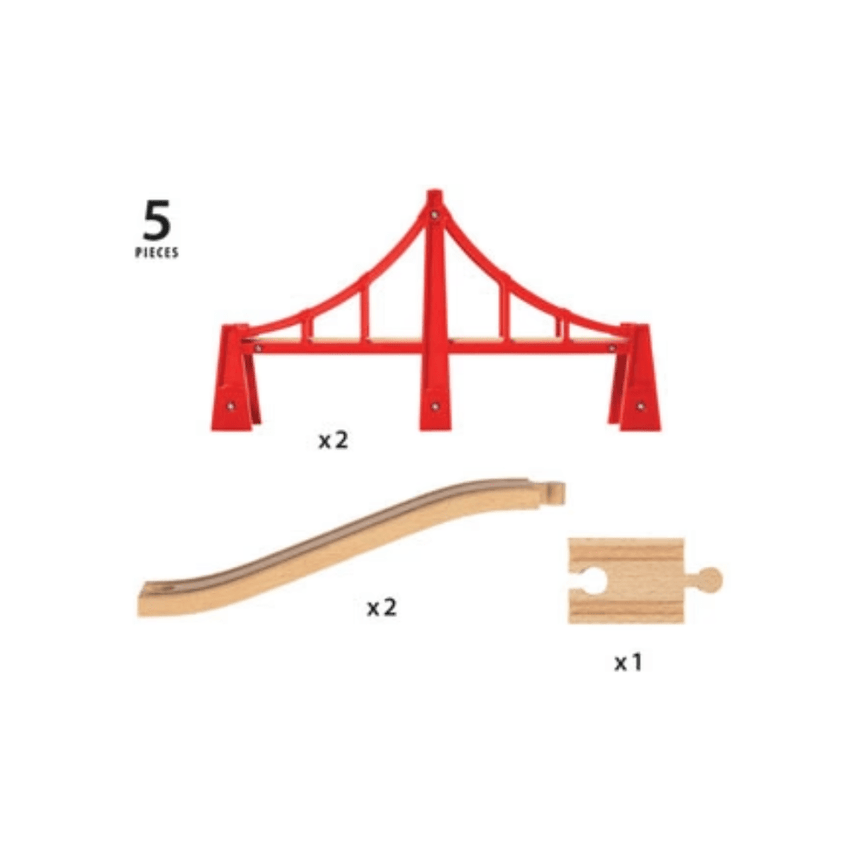 BRIO - Double Suspension Bridge 5 Pieces