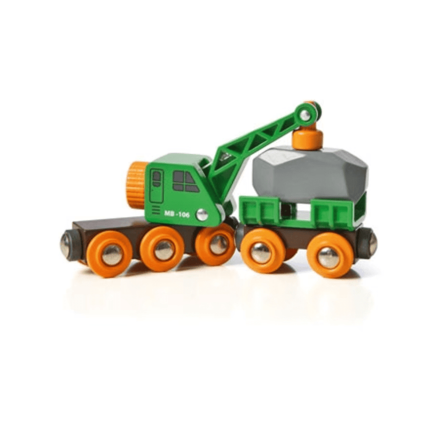 BRIO - Clever Crane Wagon 4 Pieces