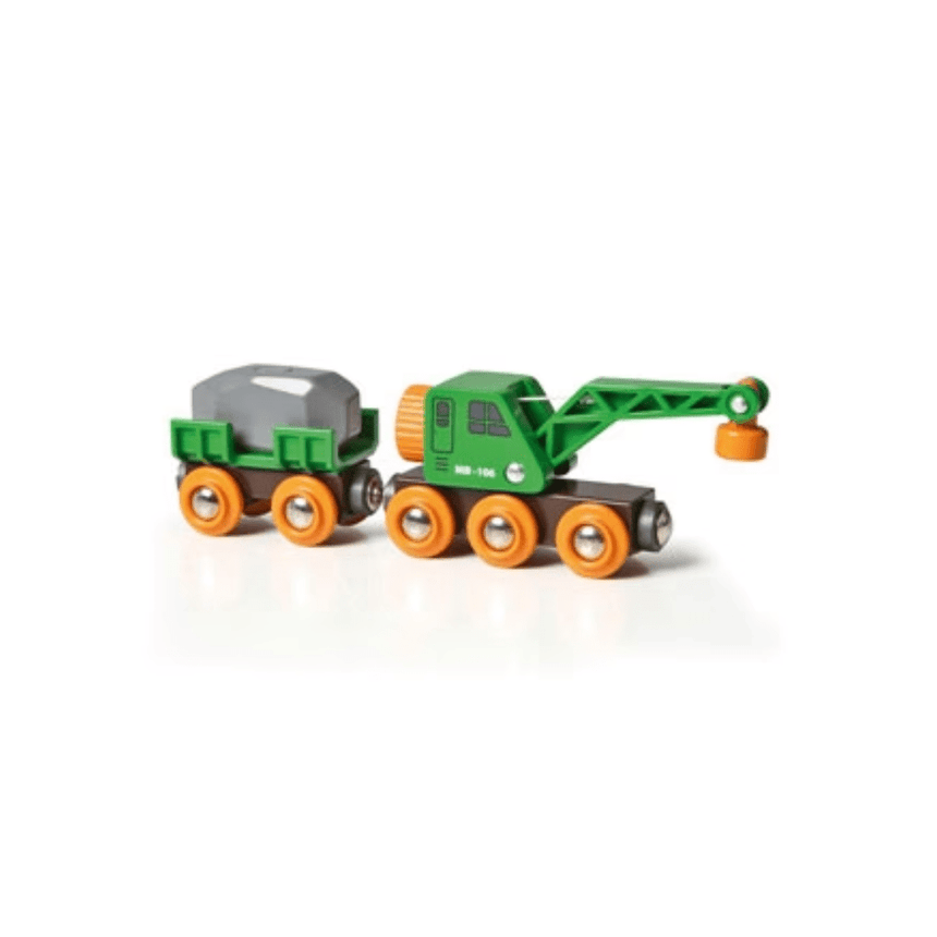 BRIO - Clever Crane Wagon 4 Pieces