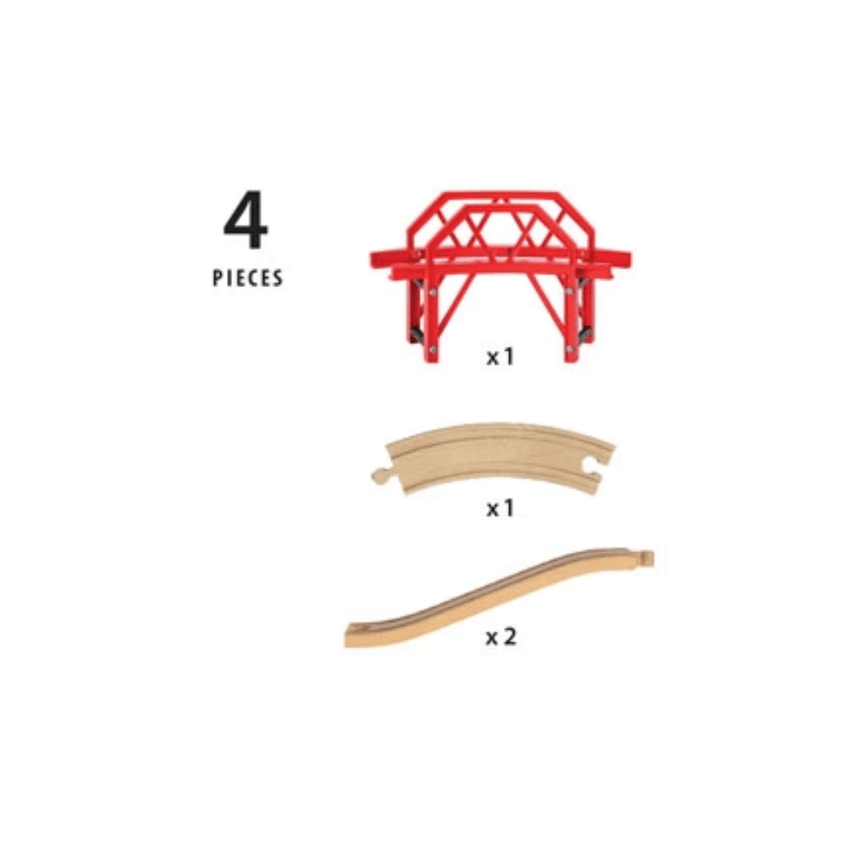 BRIO - Curved Bridge 4 Pieces