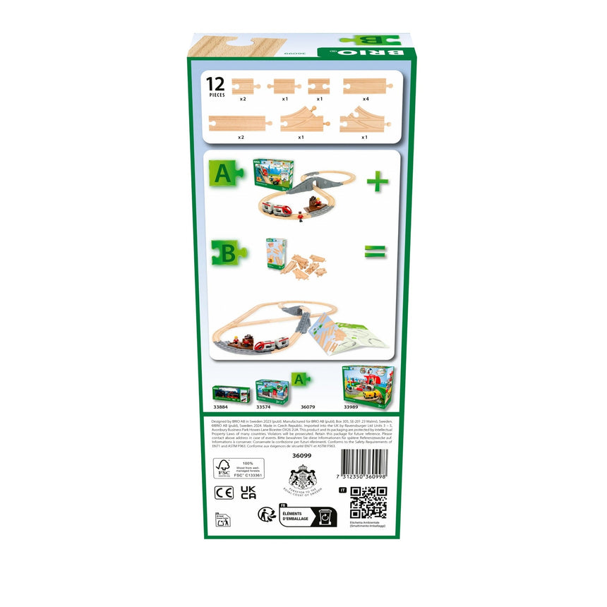 BRIO Starter Track Pack 12 pieces