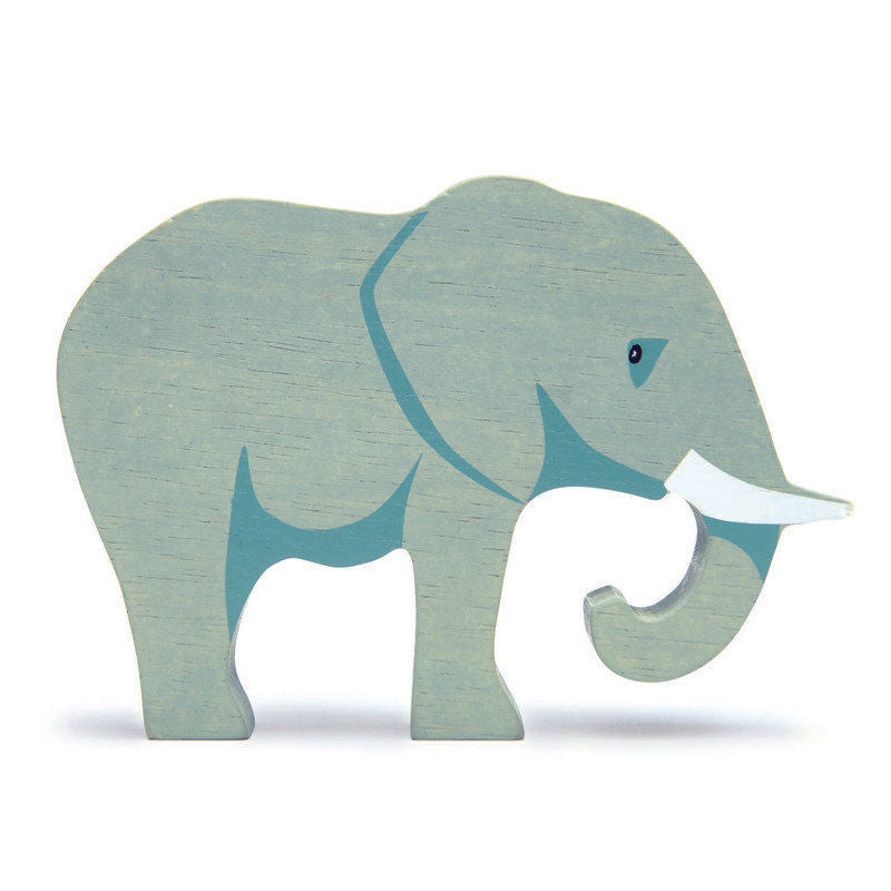 Tender Leaf Toys Wooden Safari Animal Display Shelf Set