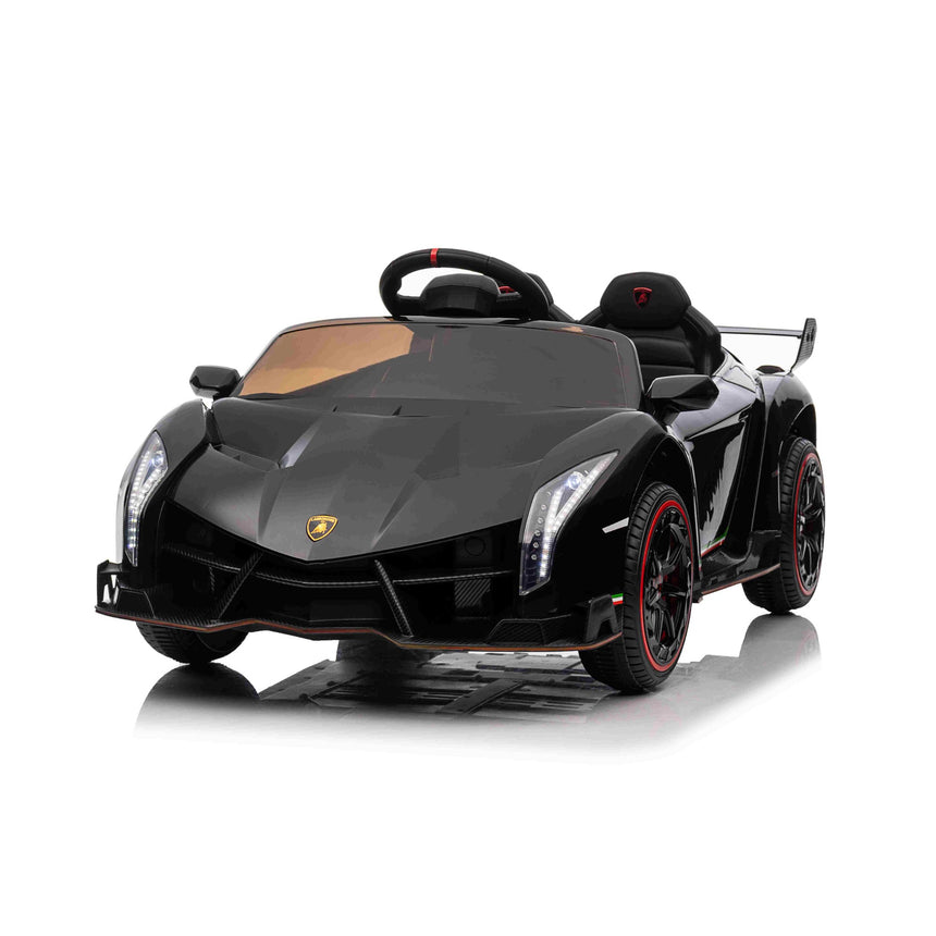 All 4 Kids Licensed Lamborghini Veneno Roadster Electrical Ride on Car - Black