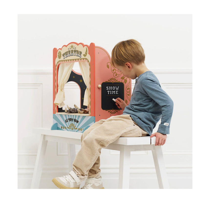 Le Toy Van Kitchen Tabletop Puppet Wooden Theatre