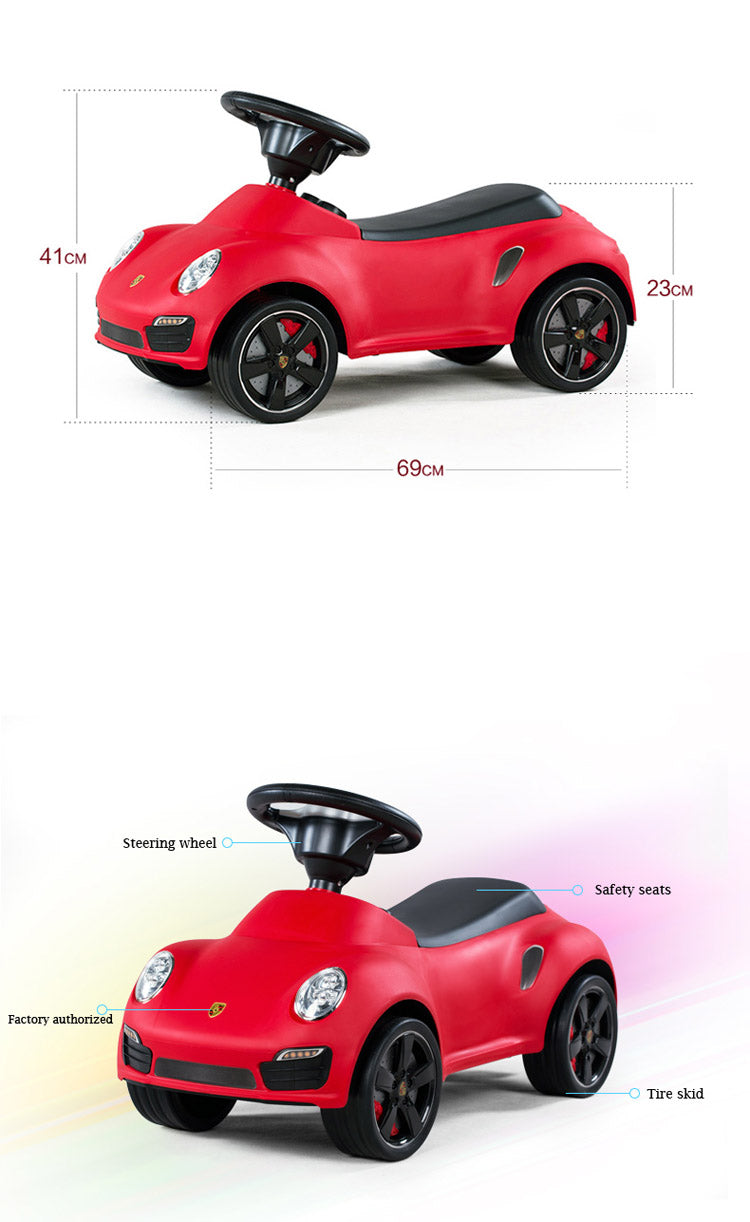 Rastar Licensed Porsche 911 Foot to Floor Push Car