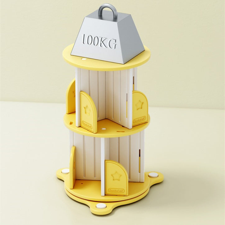 All 4 Kids Madelyn 4 Levels Revolving Bookcase - Pink