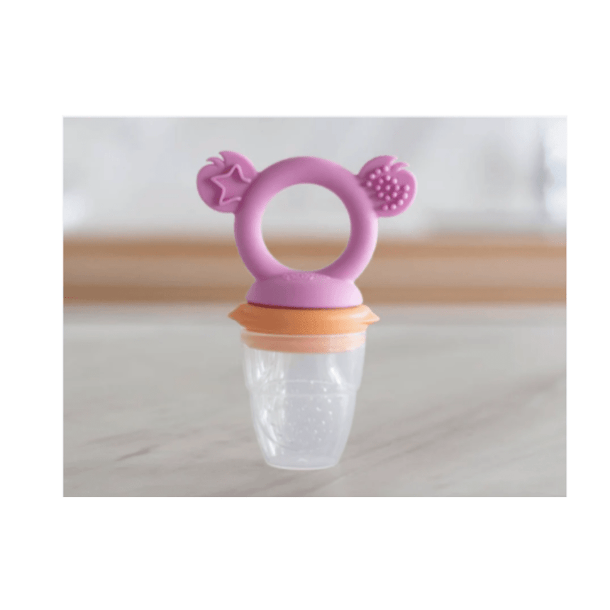 Cherub Baby Silicone Fresh Food Feeder & Teether Peach Blush