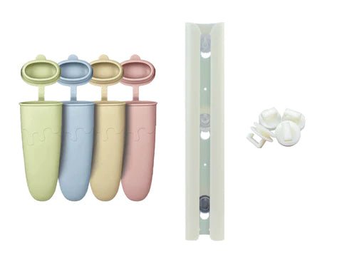 Cherub Baby Organiser & Silicone Baby Popsicle Molds 4PK