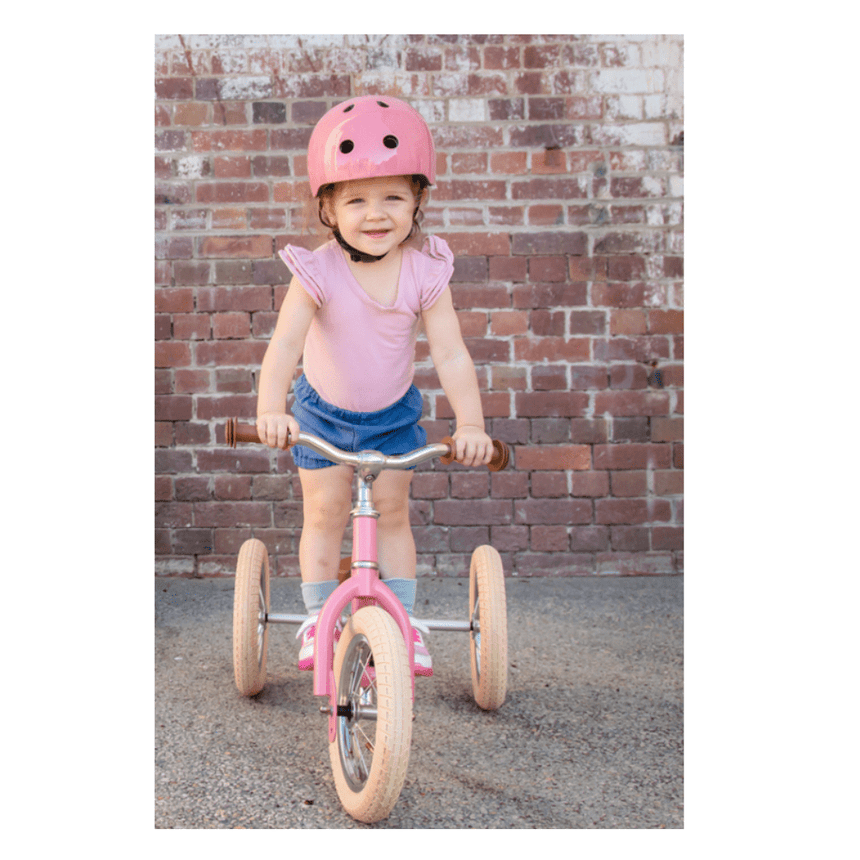 CoConuts Extra Small Vintage Gloss Pink Helmet Pinch-Free