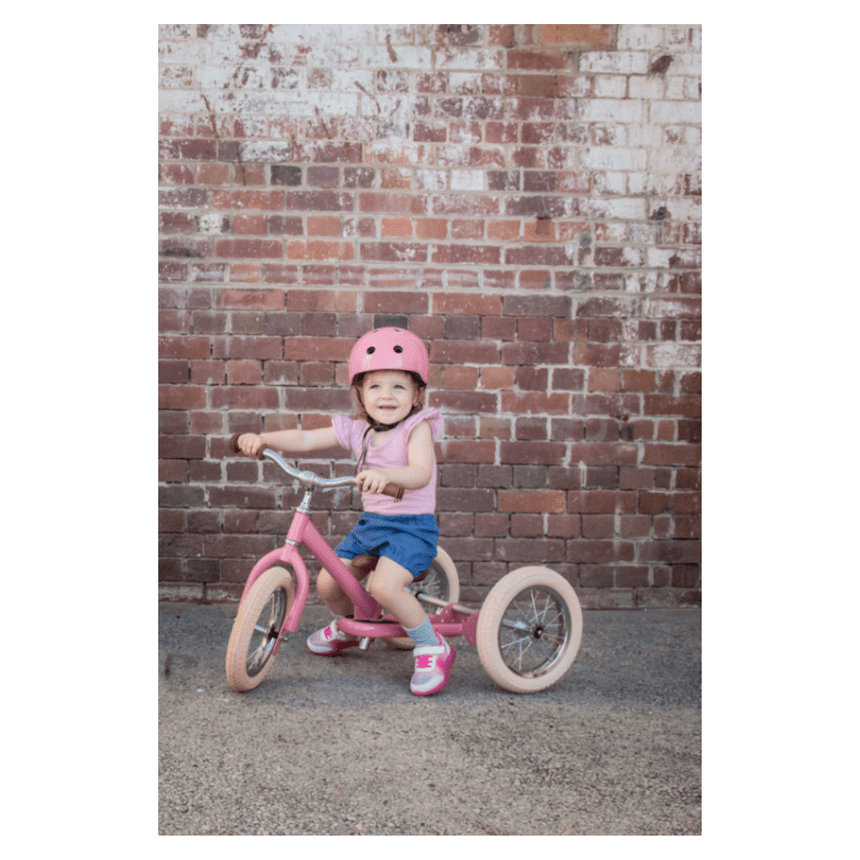 CoConuts Extra Small Vintage Gloss Pink Helmet Pinch-Free