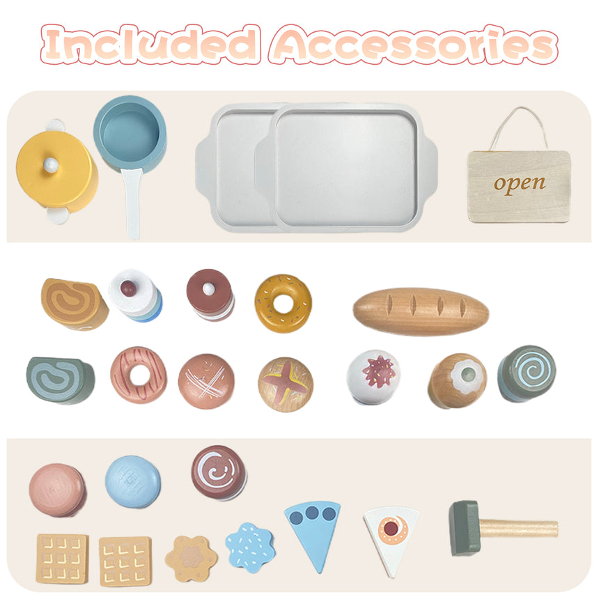 All 4 Kids Nordic Chef Pretend Kitchen & Bakery Station