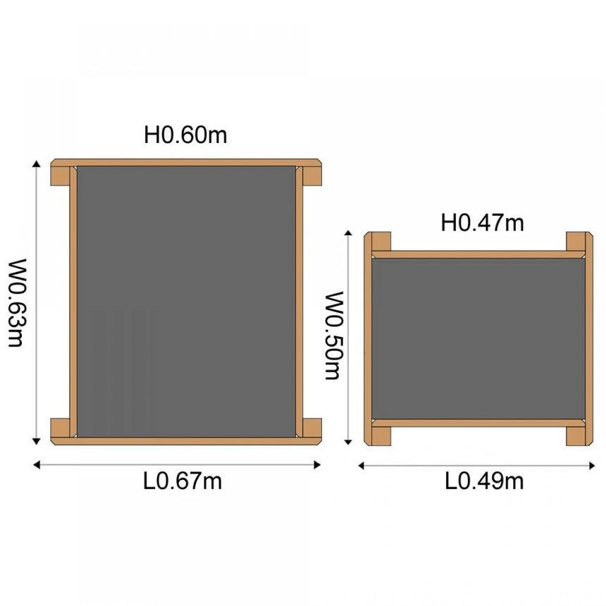 Plum Wooden Sand & Water Tables