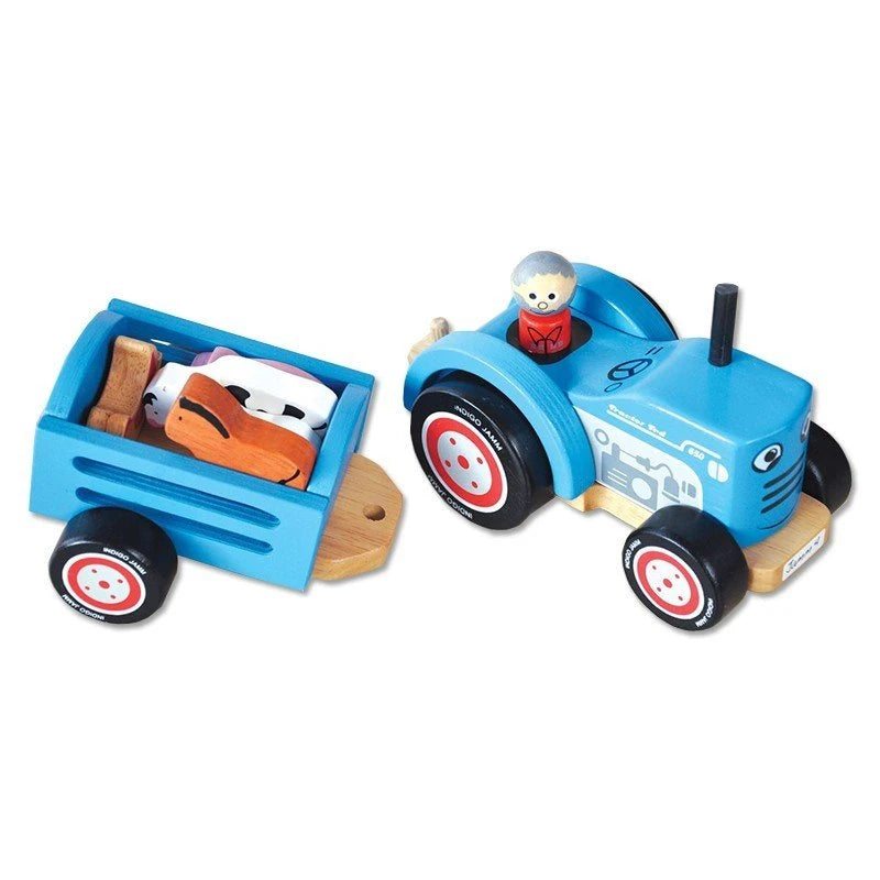 Indigo Jamm Wooden Tractor Ted